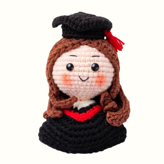 Crochet Grads Dolls - Handmade Gifts for Her or Him - Graduation Keepsake - Personalized Grad Gifts with Custom Grad Dolls