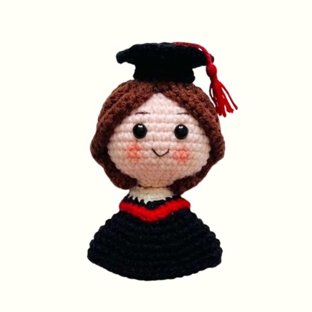 Crochet Grads Dolls - Handmade Gifts for Her or Him - Graduation Keepsake - Personalized Grad Gifts with Custom Grad Dolls