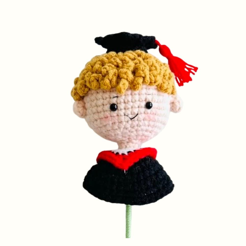 Crochet Grads Dolls - Handmade Gifts for Her or Him - Graduation Keepsake - Personalized Grad Gifts with Custom Grad Dolls