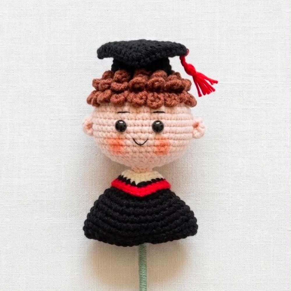 Crochet Grads Dolls - Handmade Gifts for Her or Him - Graduation Keepsake - Personalized Grad Gifts with Custom Grad Dolls